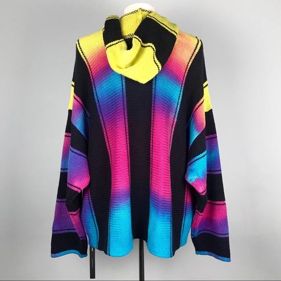 Amiri Rainbow Wide Stripe Baja Cotton Sweater - Picture 5 of 8